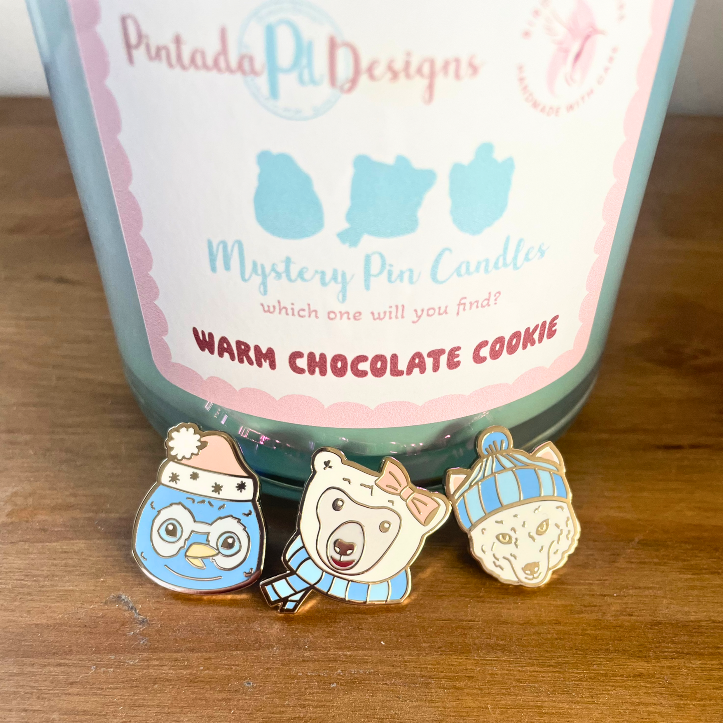 Mystery Pin Warm Chocolate Cookie Candle