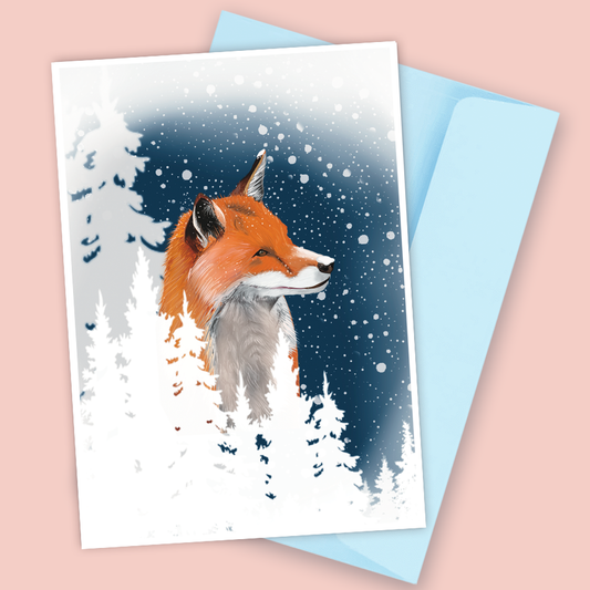 Fox Christmas Card